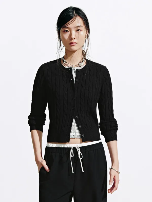 2 In 1 Contrast Knitted Cardigans sold by Urban Revivo