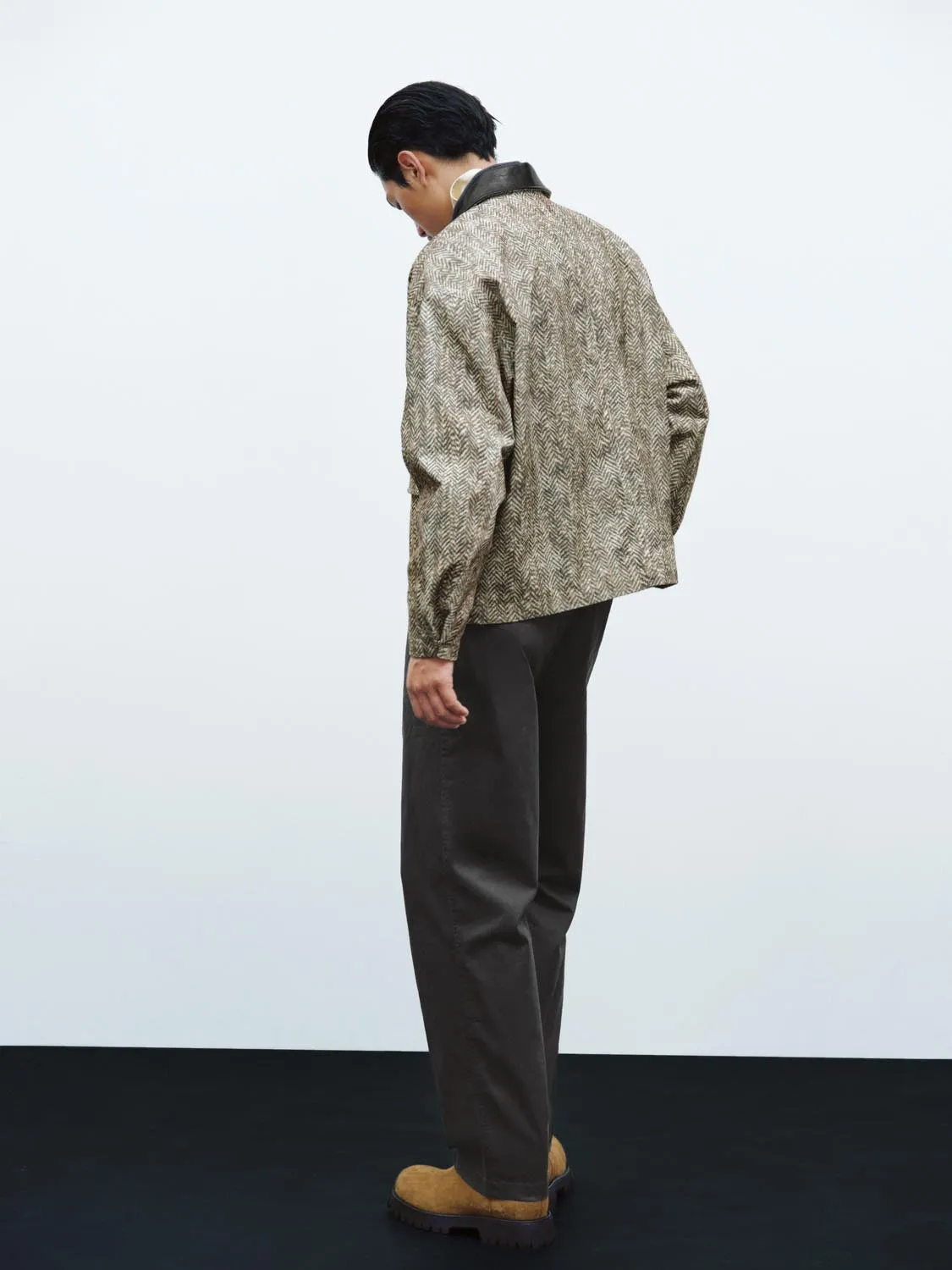 Contrast Faux Leather Collar Jackets sold by Urban Revivo product image thumbnail 5