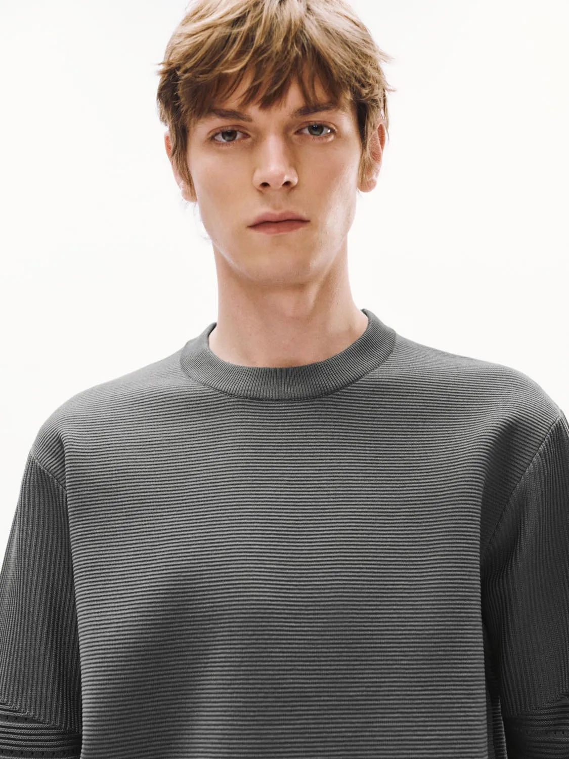 Long Sleeve Knitted T-Shirts sold by Urban Revivo product image thumbnail 3