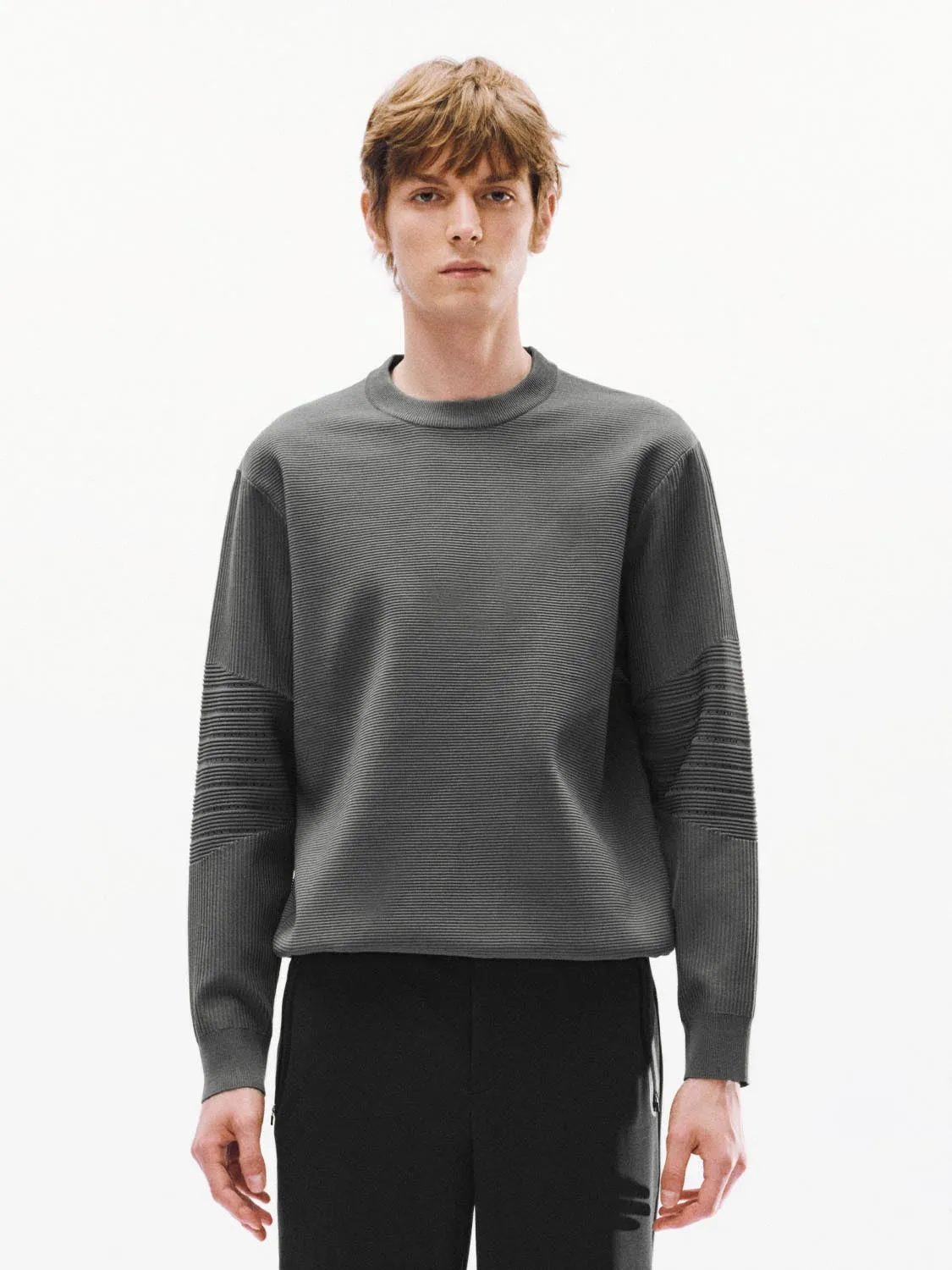 Long Sleeve Knitted T-Shirts sold by Urban Revivo