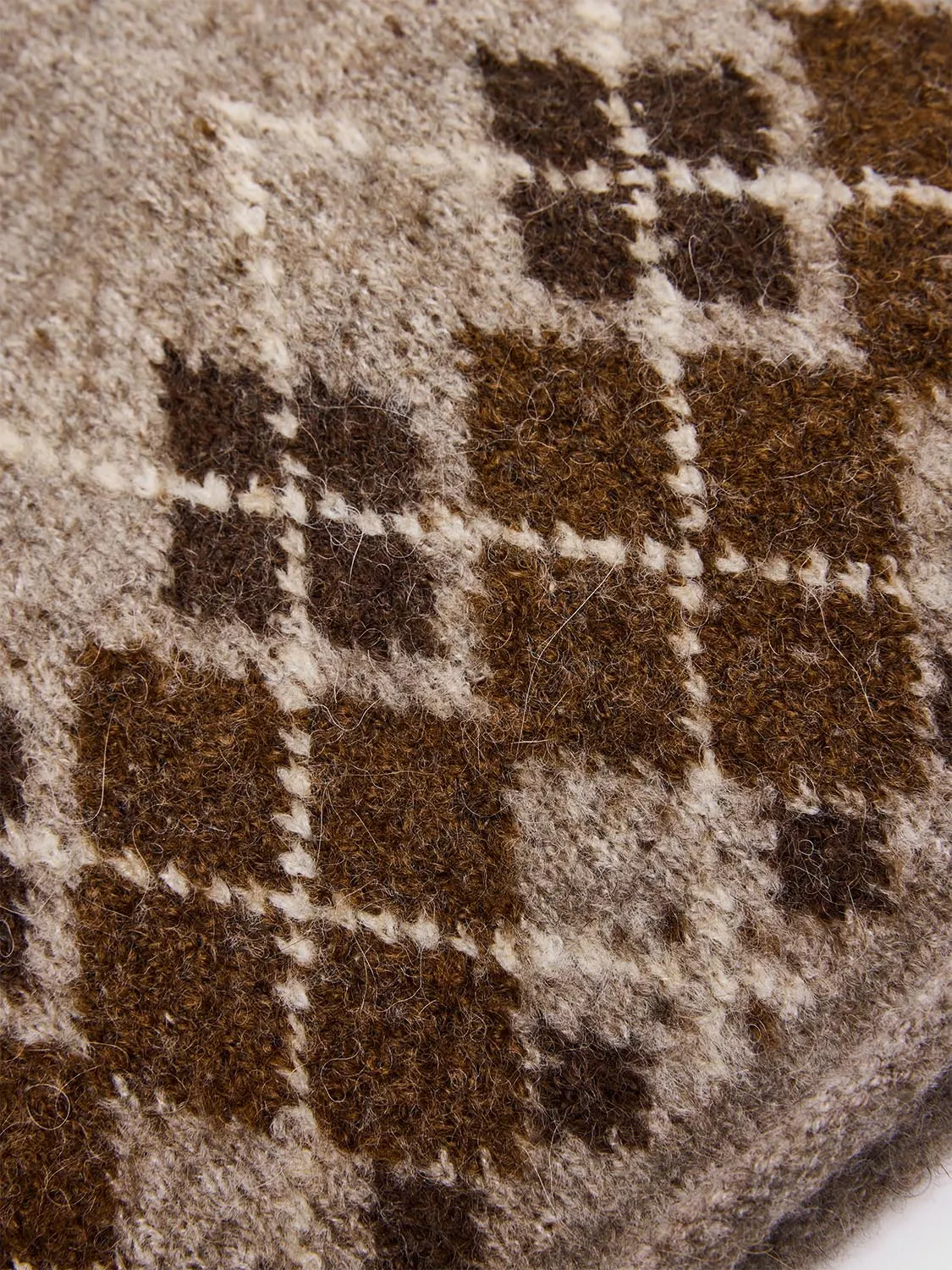 Knitted Argyle Skull Beanie sold by Urban Revivo product image thumbnail 4