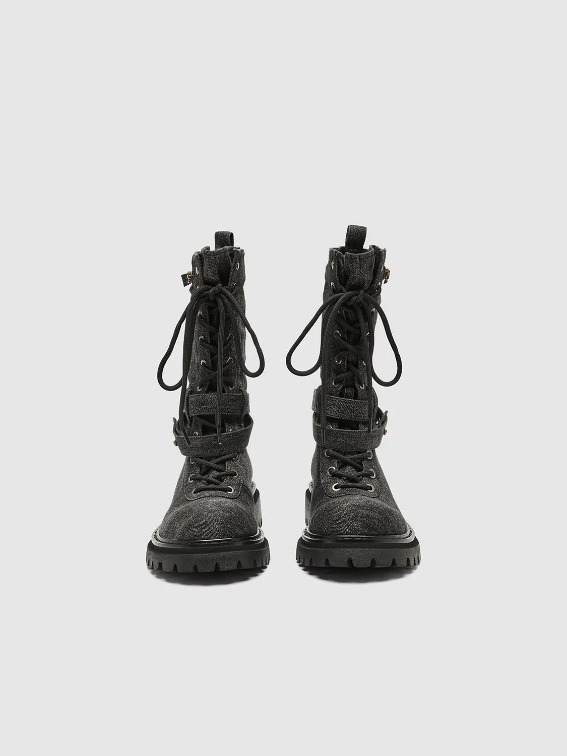 Zip Buckle Detail Lace Up Boots sold by Urban Revivo product image thumbnail 4