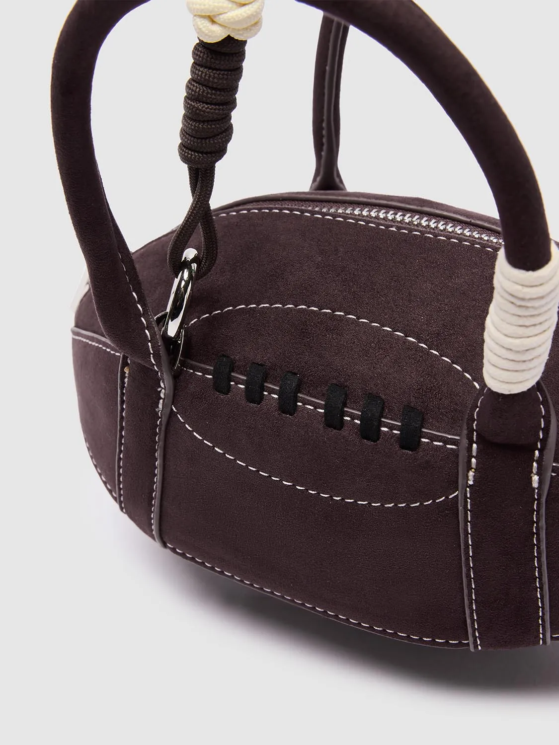 Rugby Shape Handle Crossbody Bags sold by Urban Revivo product image thumbnail 4