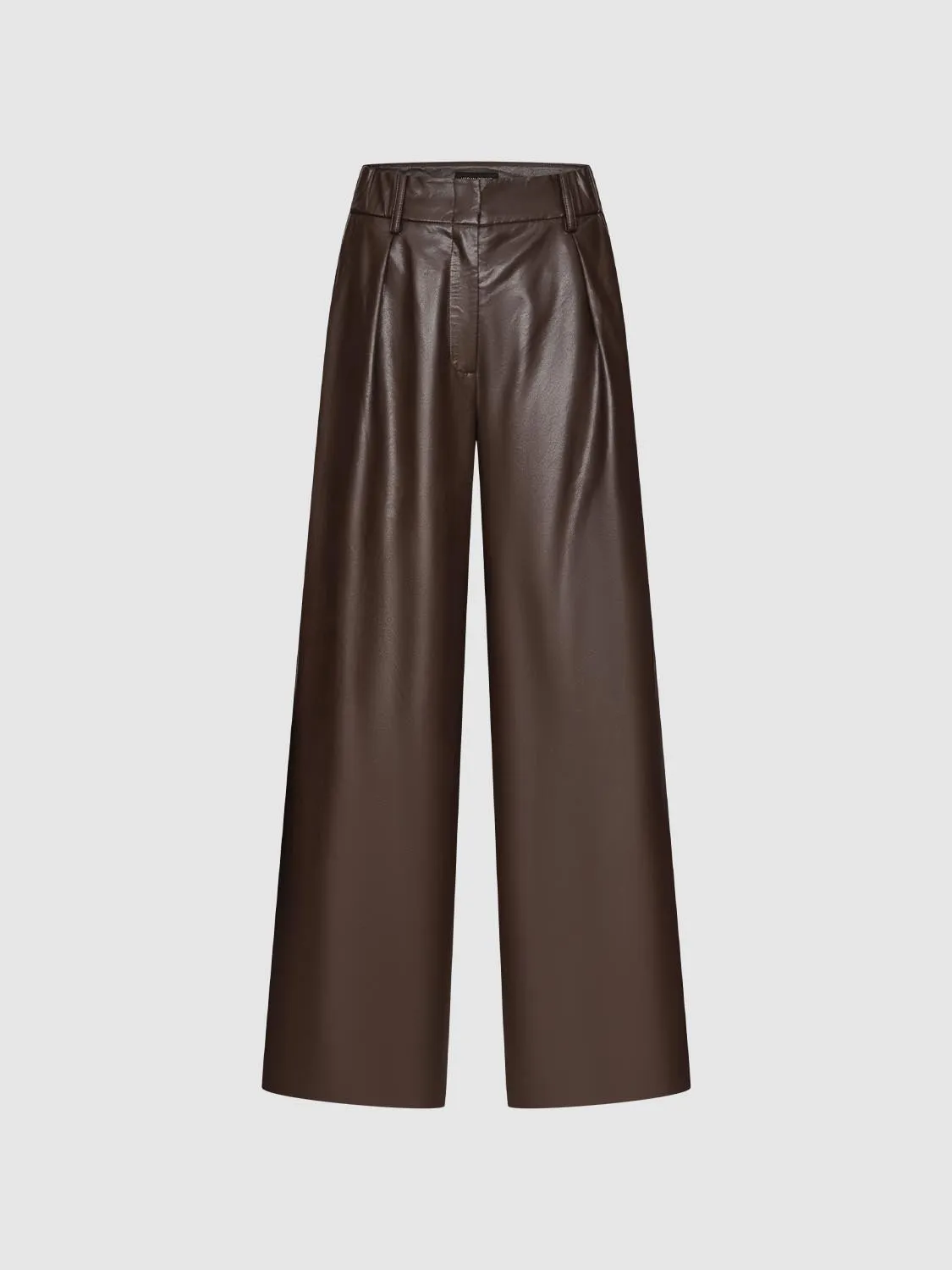 Vegan Leather Wide Leg Pants sold by Urban Revivo product image thumbnail 2
