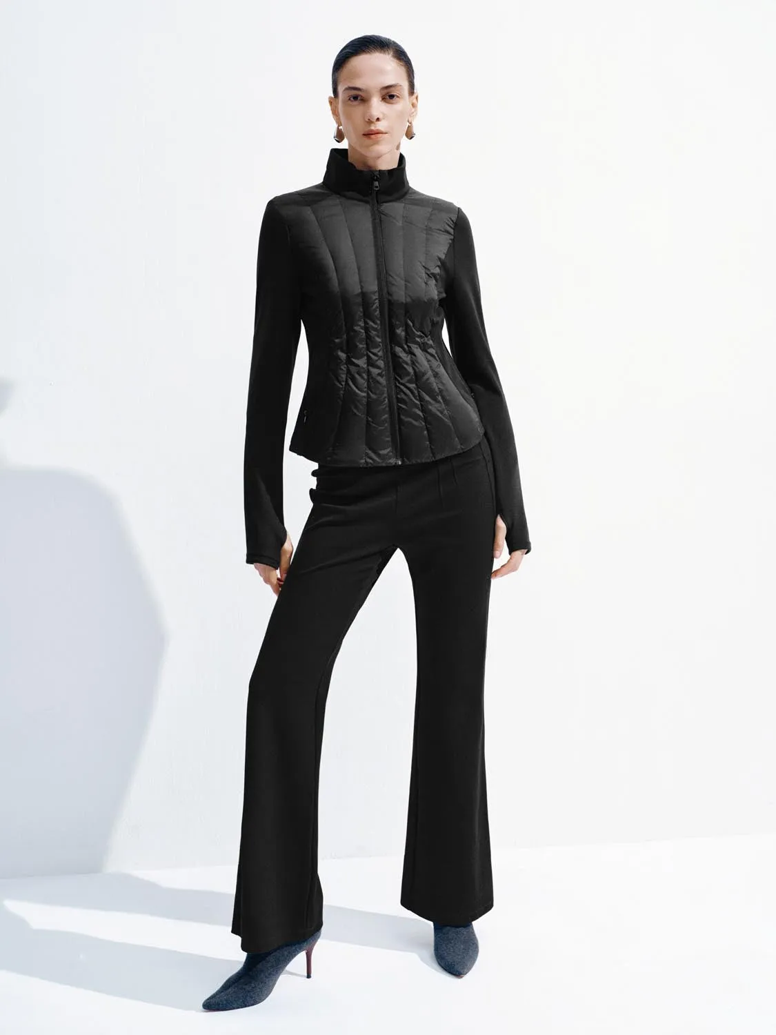 Cinched Waist Skinny Quilted Jackets sold by Urban Revivo product image thumbnail 4