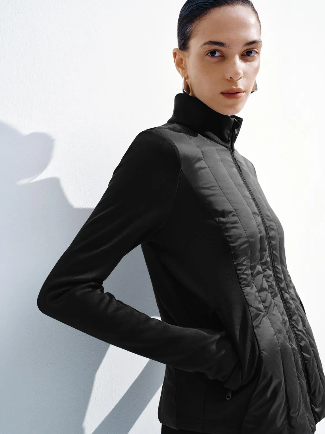 Cinched Waist Skinny Quilted Jackets sold by Urban Revivo product image thumbnail 2