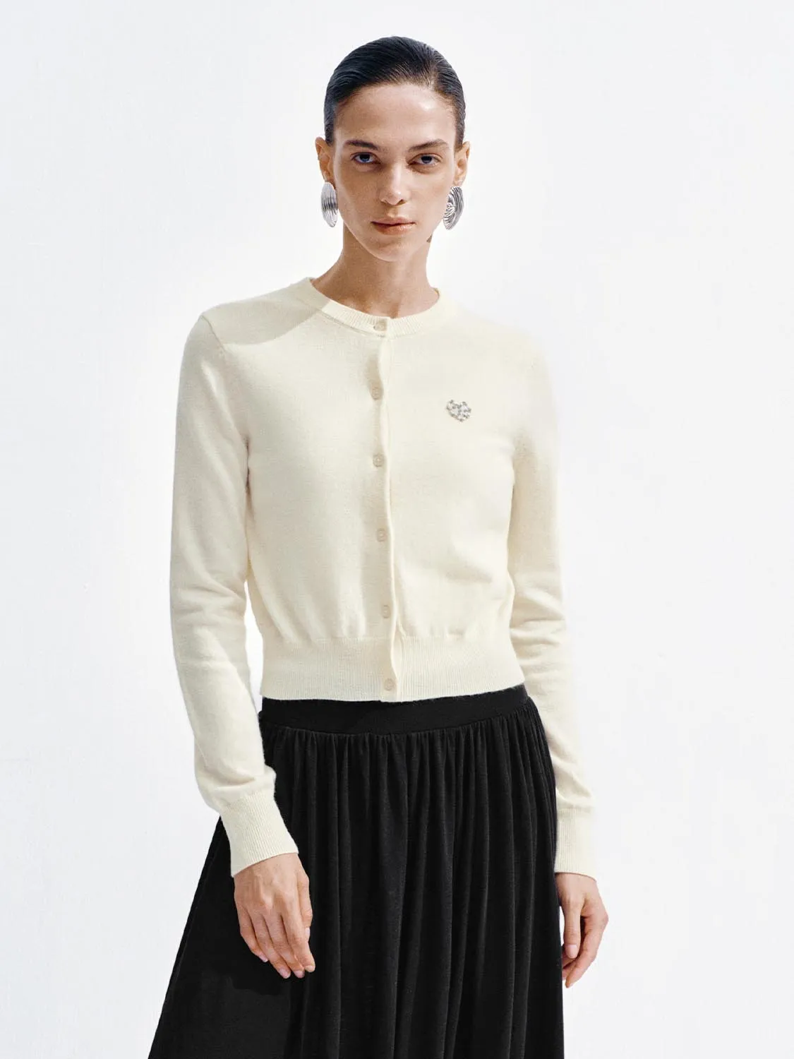 Crew Neck Knitted Cardigans sold by Urban Revivo