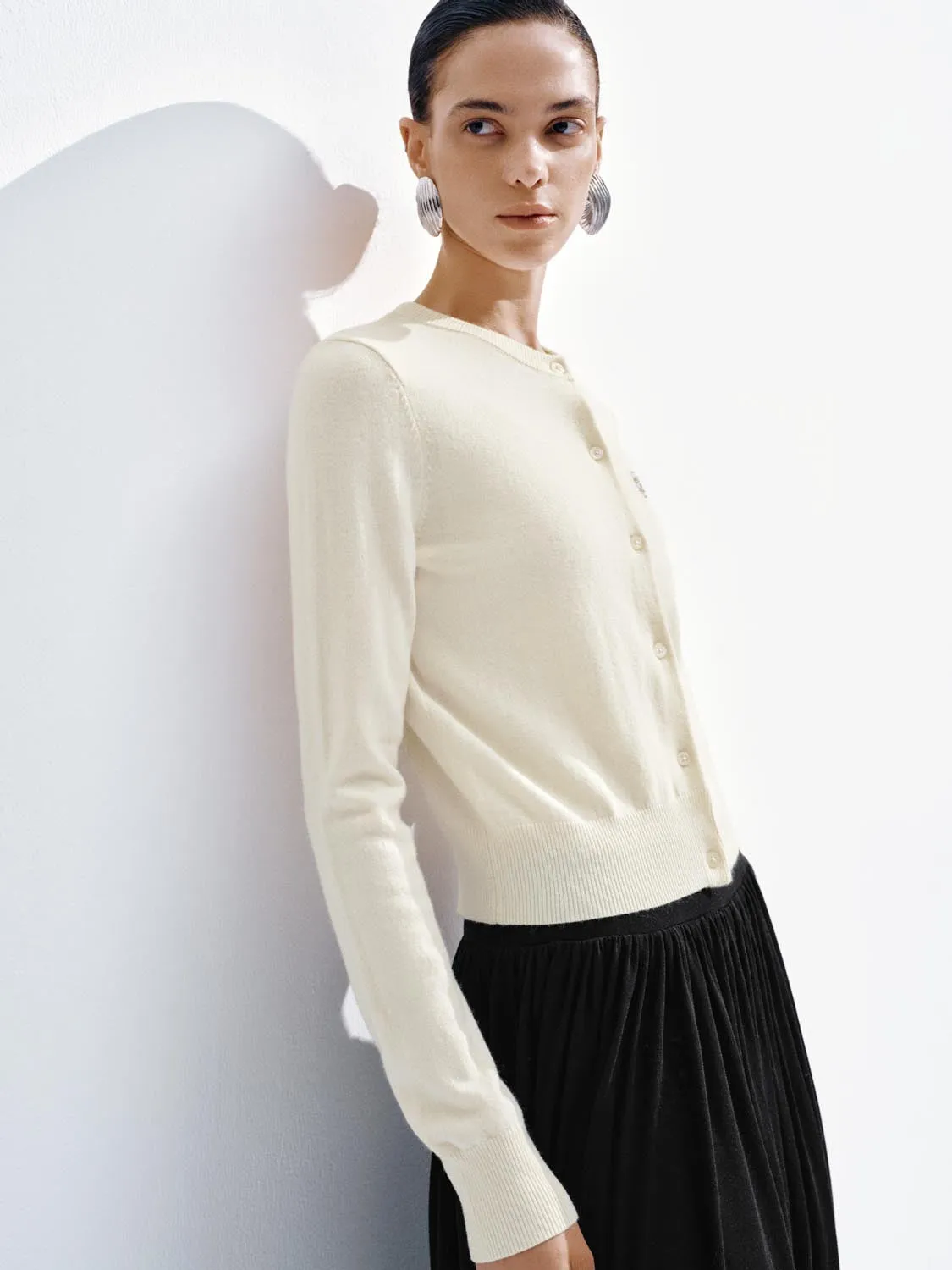 Crew Neck Knitted Cardigans sold by Urban Revivo product image thumbnail 2