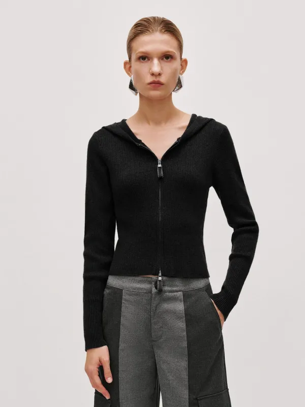 Zip Up Long Sleeve Knitted T-Shirts sold by Urban Revivo