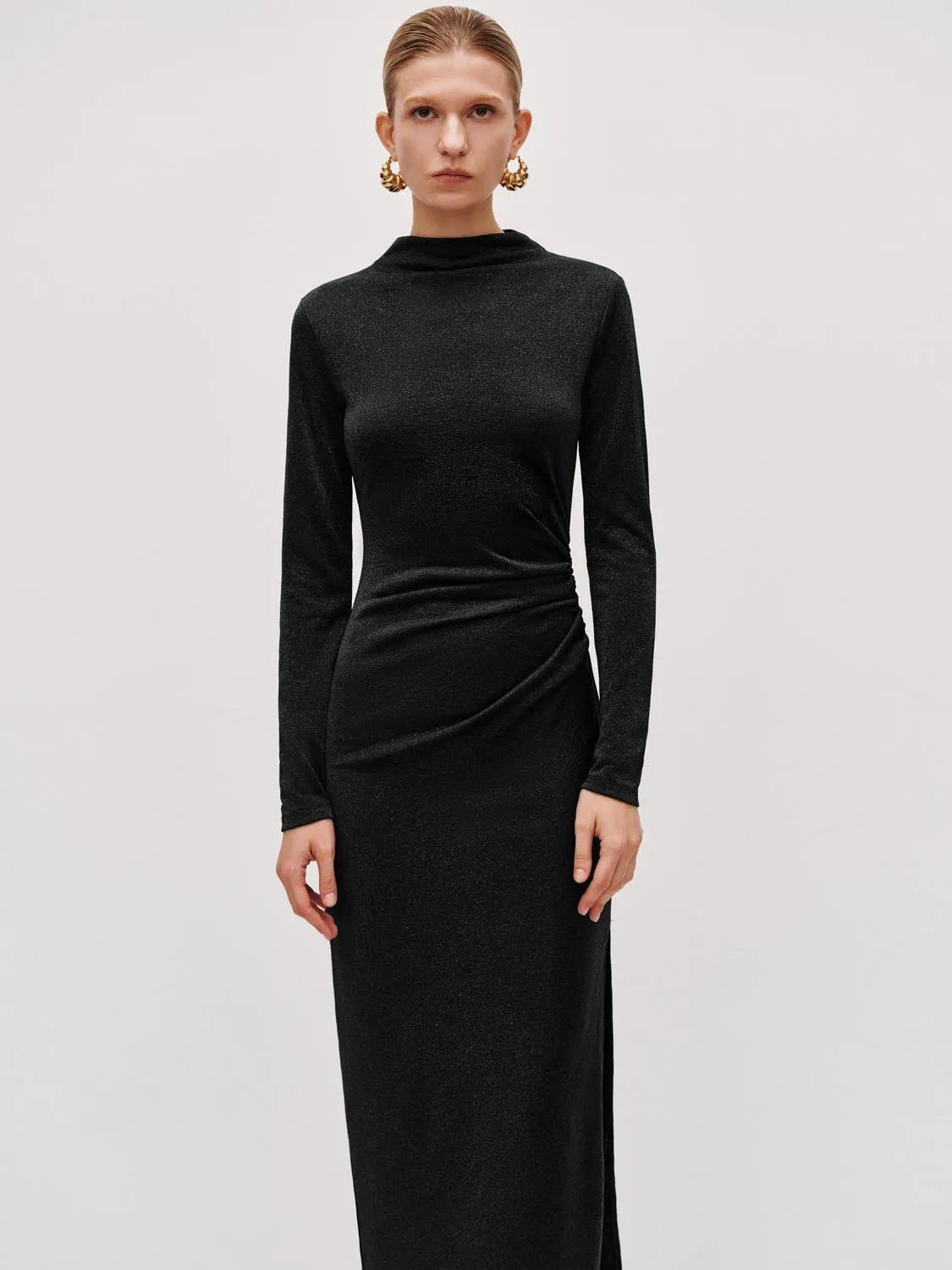Ruched Skinny Straight Maxi Dresses sold by Urban Revivo product image thumbnail 5