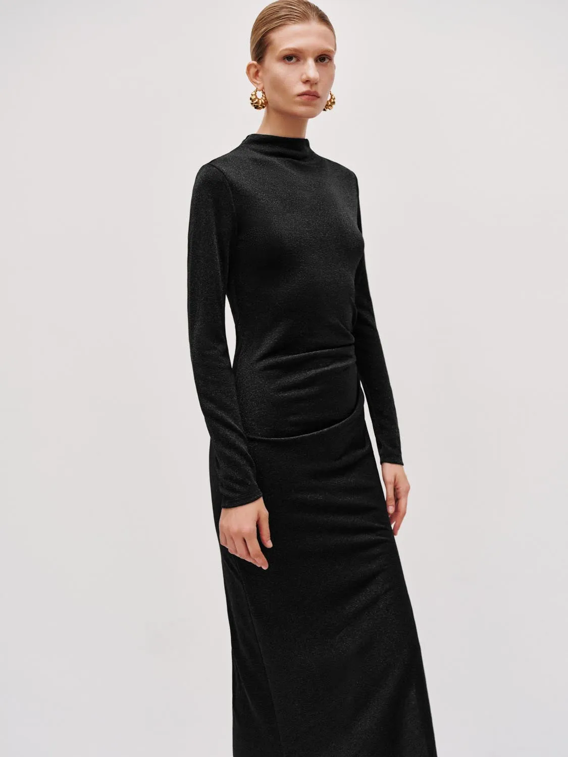 Ruched Skinny Straight Maxi Dresses sold by Urban Revivo product image thumbnail 2
