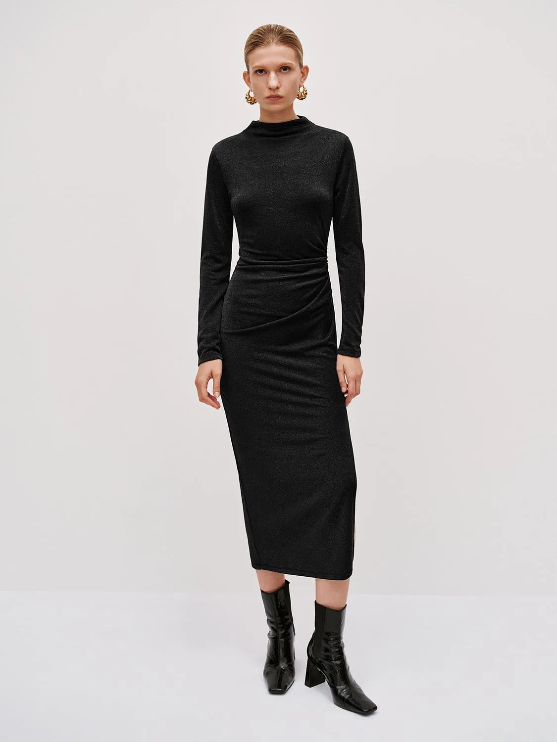 Ruched Skinny Straight Maxi Dresses sold by Urban Revivo