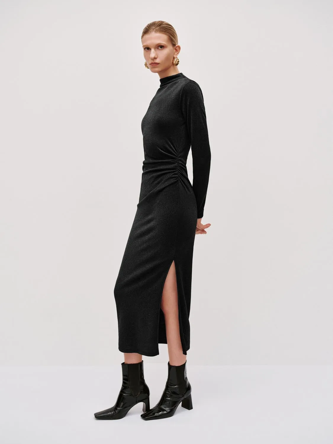 Ruched Skinny Straight Maxi Dresses sold by Urban Revivo product image thumbnail 4