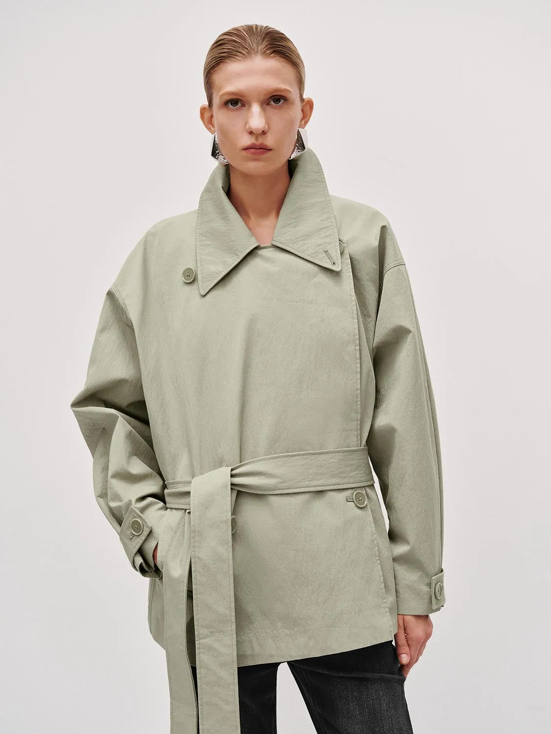 Belted Short Trench Coats sold by Urban Revivo