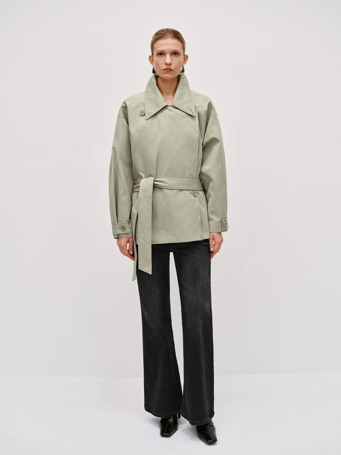 Belted Short Trench Coats sold by Urban Revivo product image thumbnail 4