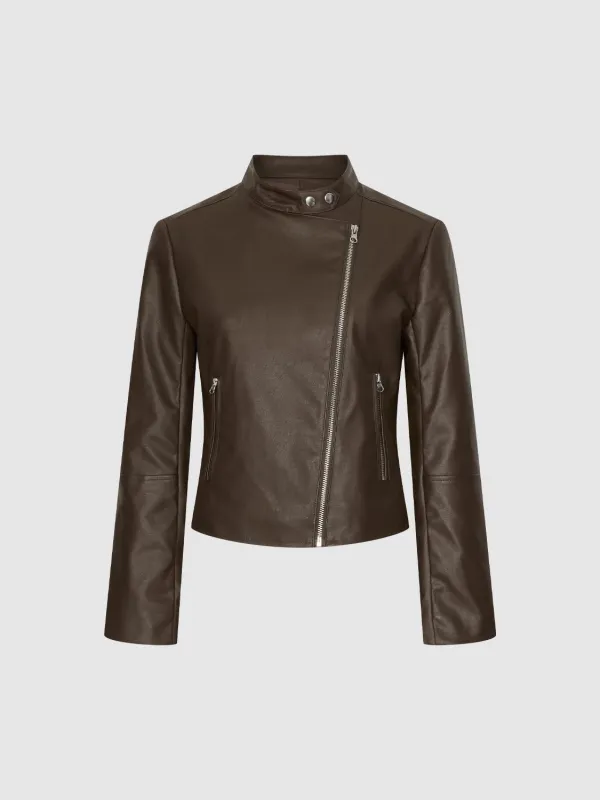 Vegan Leather Biker Jackets sold by Urban Revivo