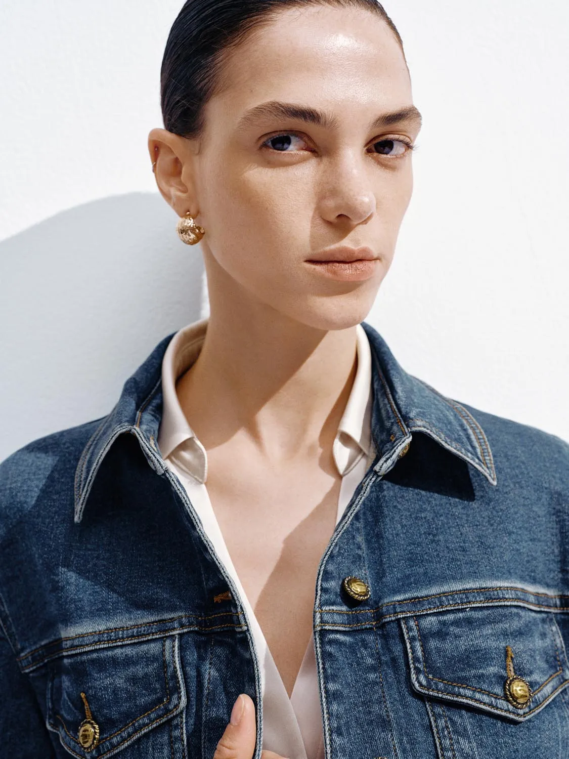 Button Detail Denim Midi Dresses sold by Urban Revivo product image thumbnail 3