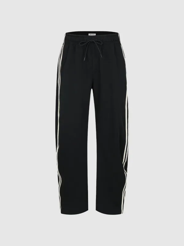 Pull On Drawstring Side Stripe Pants sold by Urban Revivo
