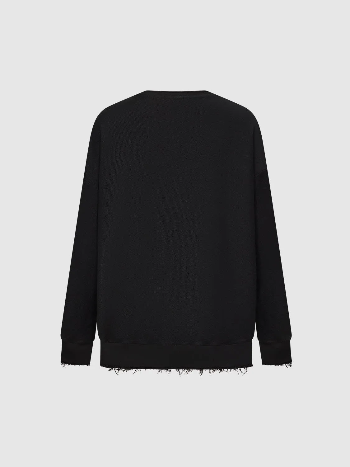 Loose Raw Hem Sweatshirts sold by Urban Revivo product image thumbnail 2