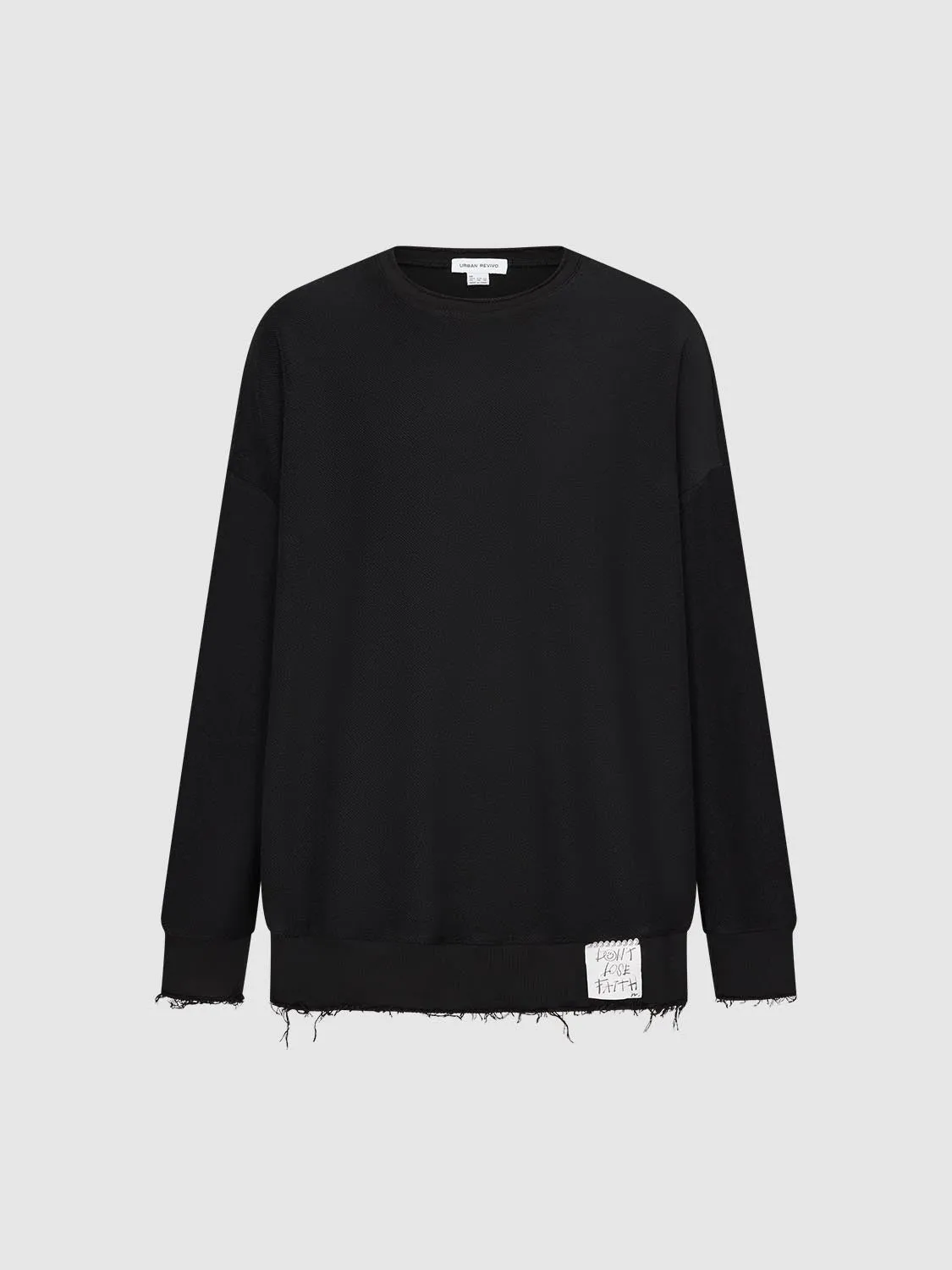 Loose Raw Hem Sweatshirts sold by Urban Revivo