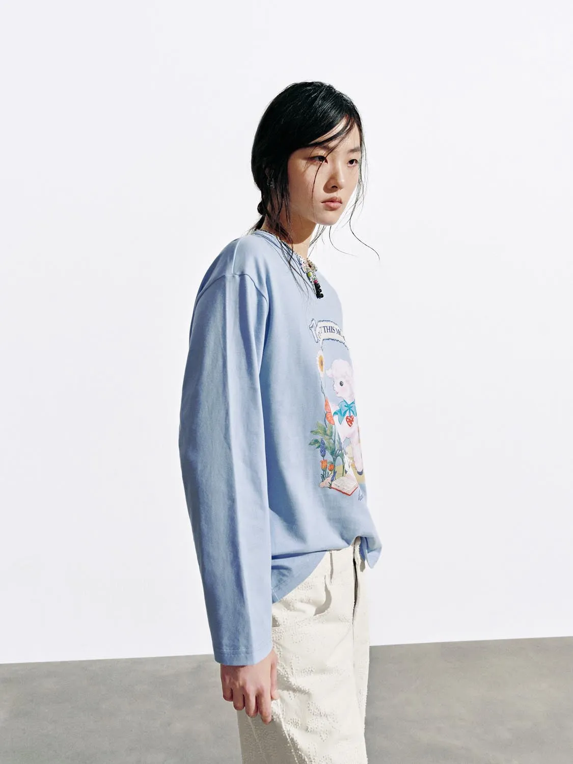 Graphic Long Sleeve T-Shirts sold by Urban Revivo product image thumbnail 2