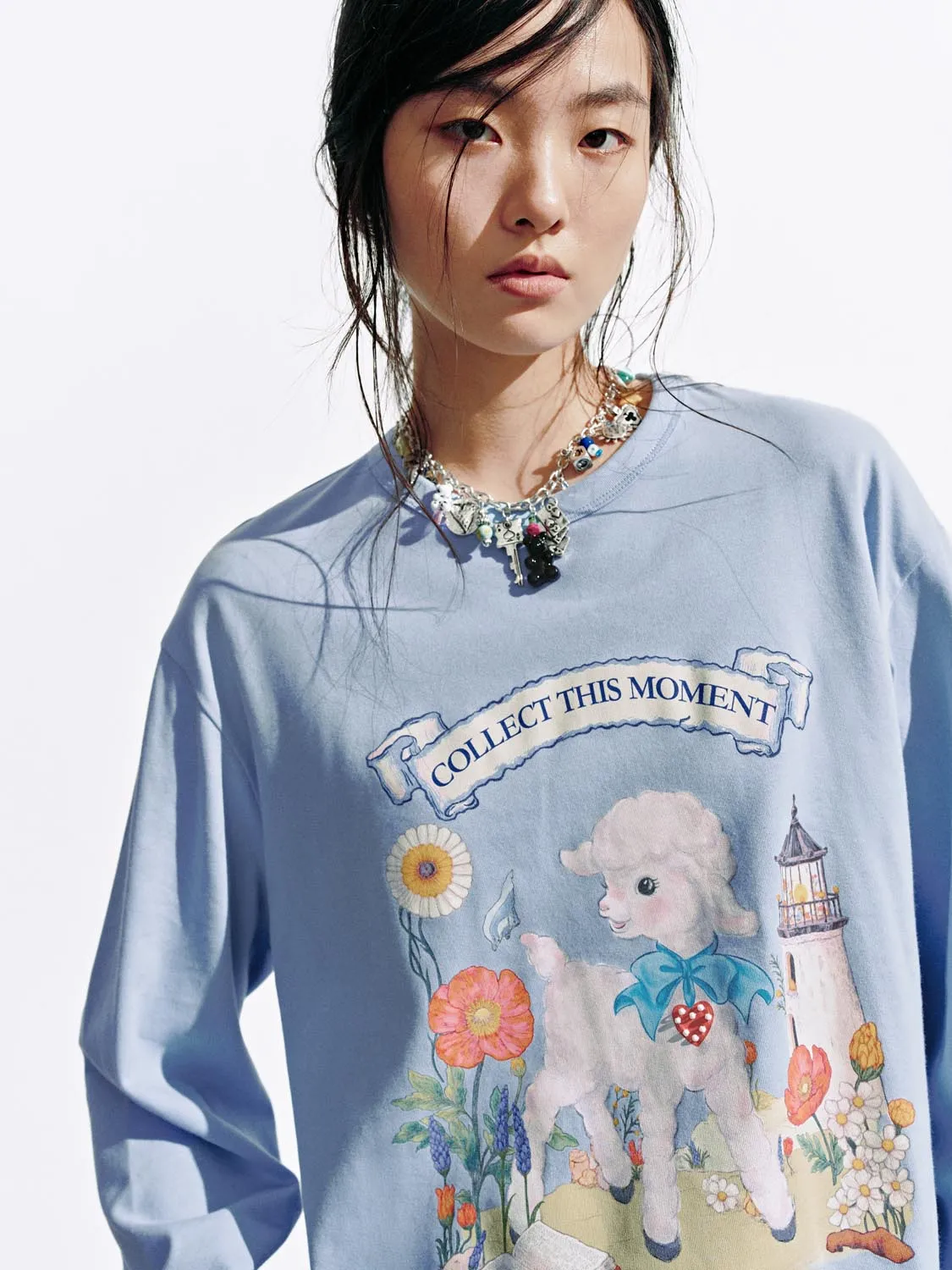 Graphic Long Sleeve T-Shirts sold by Urban Revivo product image thumbnail 3