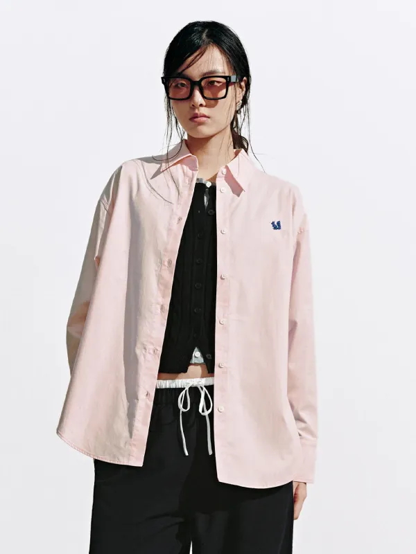 Embroidered Loose Fit Shirts sold by Urban Revivo