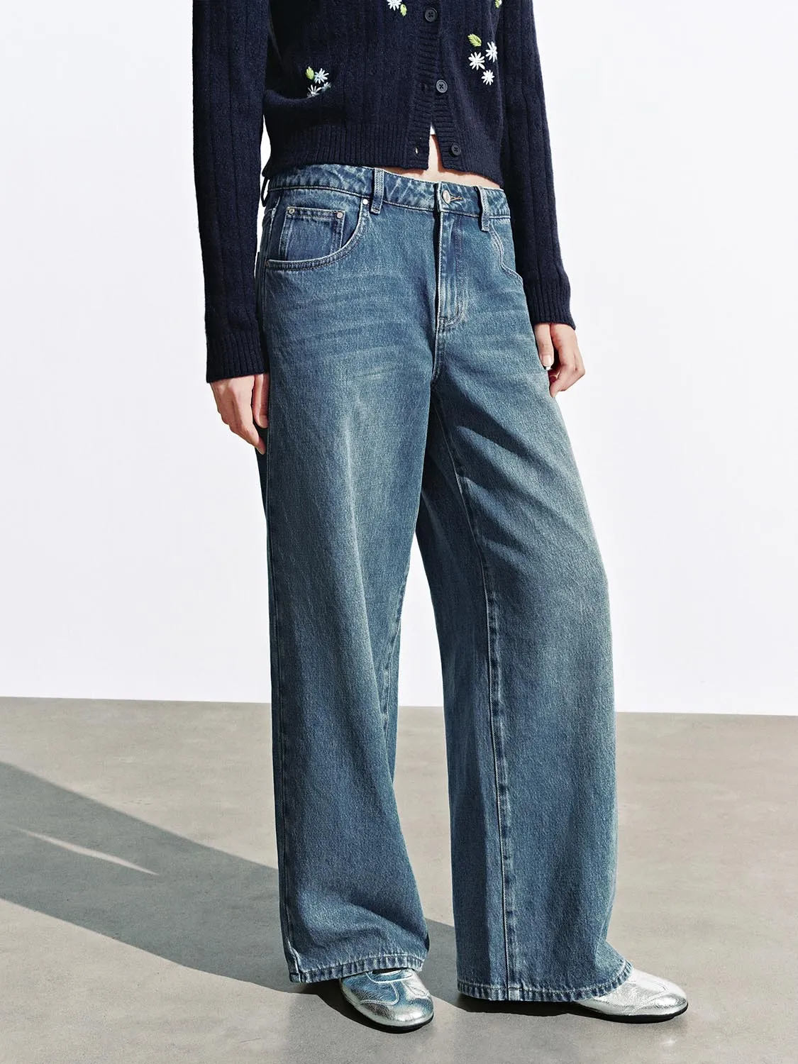 Wide Leg Jeans sold by Urban Revivo product image thumbnail 3