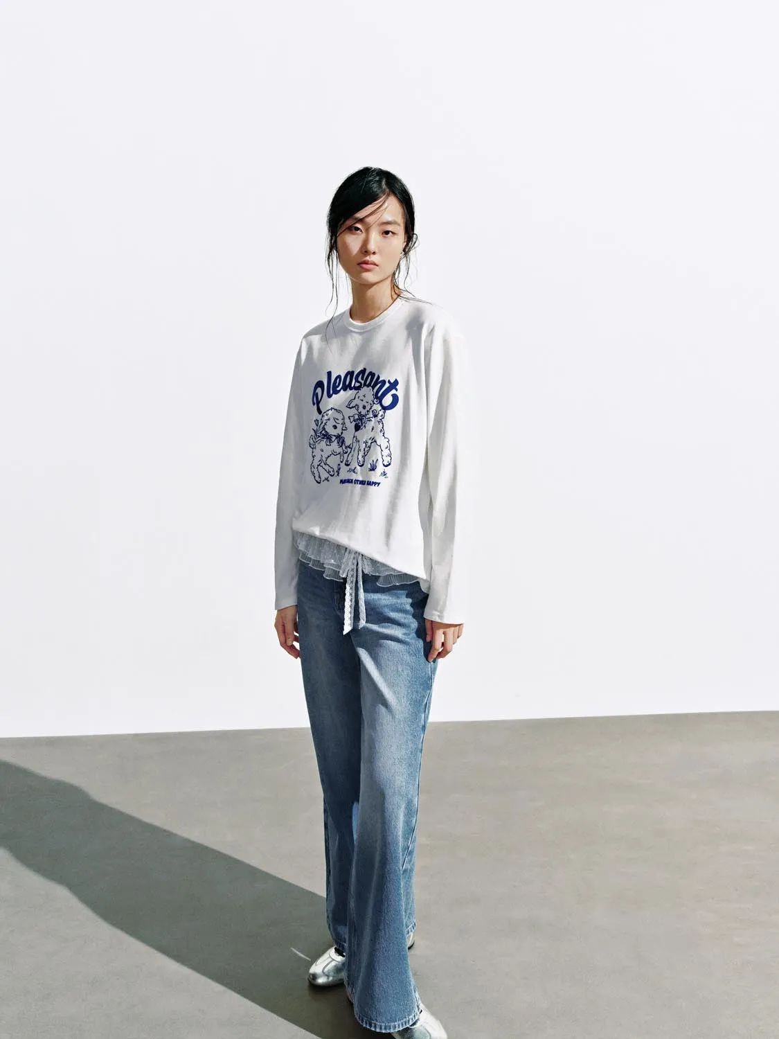 Graphic Long Sleeve T-Shirts sold by Urban Revivo product image thumbnail 4