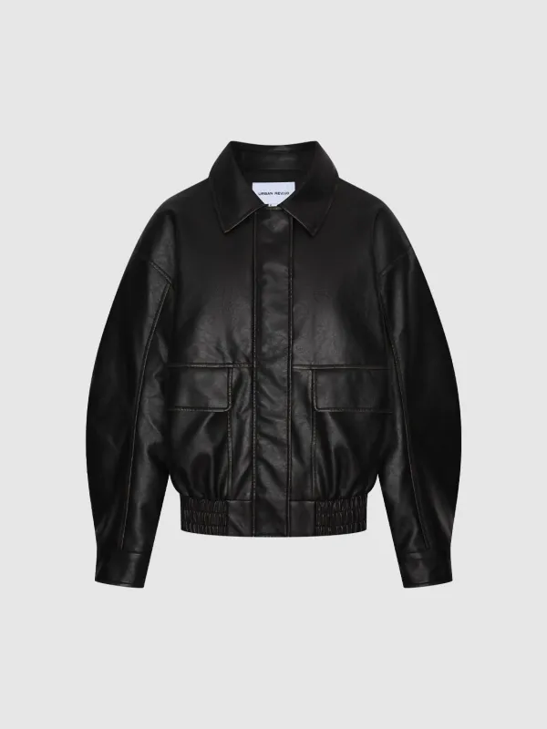 Flap Pockets Collared Bomber Jackets sold by Urban Revivo