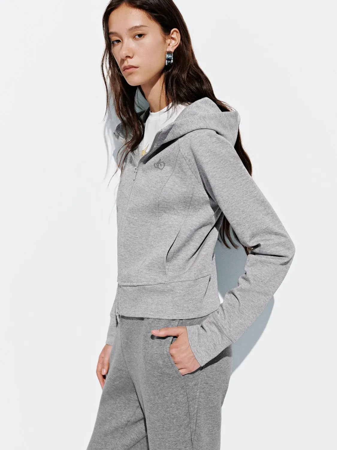 Embroidered Hooded Jackets sold by Urban Revivo product image thumbnail 2