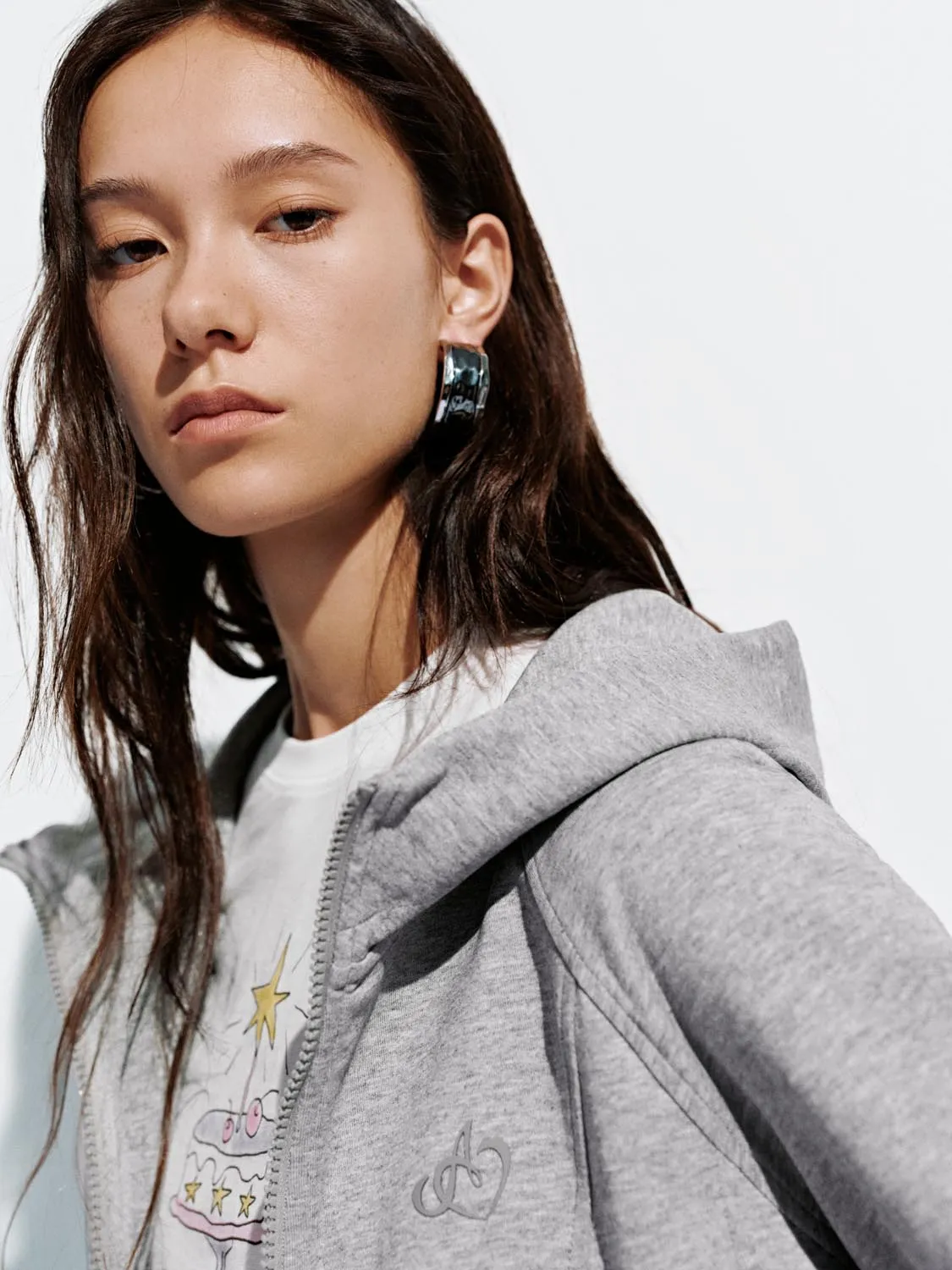 Embroidered Hooded Jackets sold by Urban Revivo product image thumbnail 3