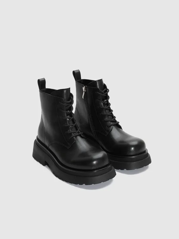 Lace Up Chunky Ankle Boots sold by Urban Revivo