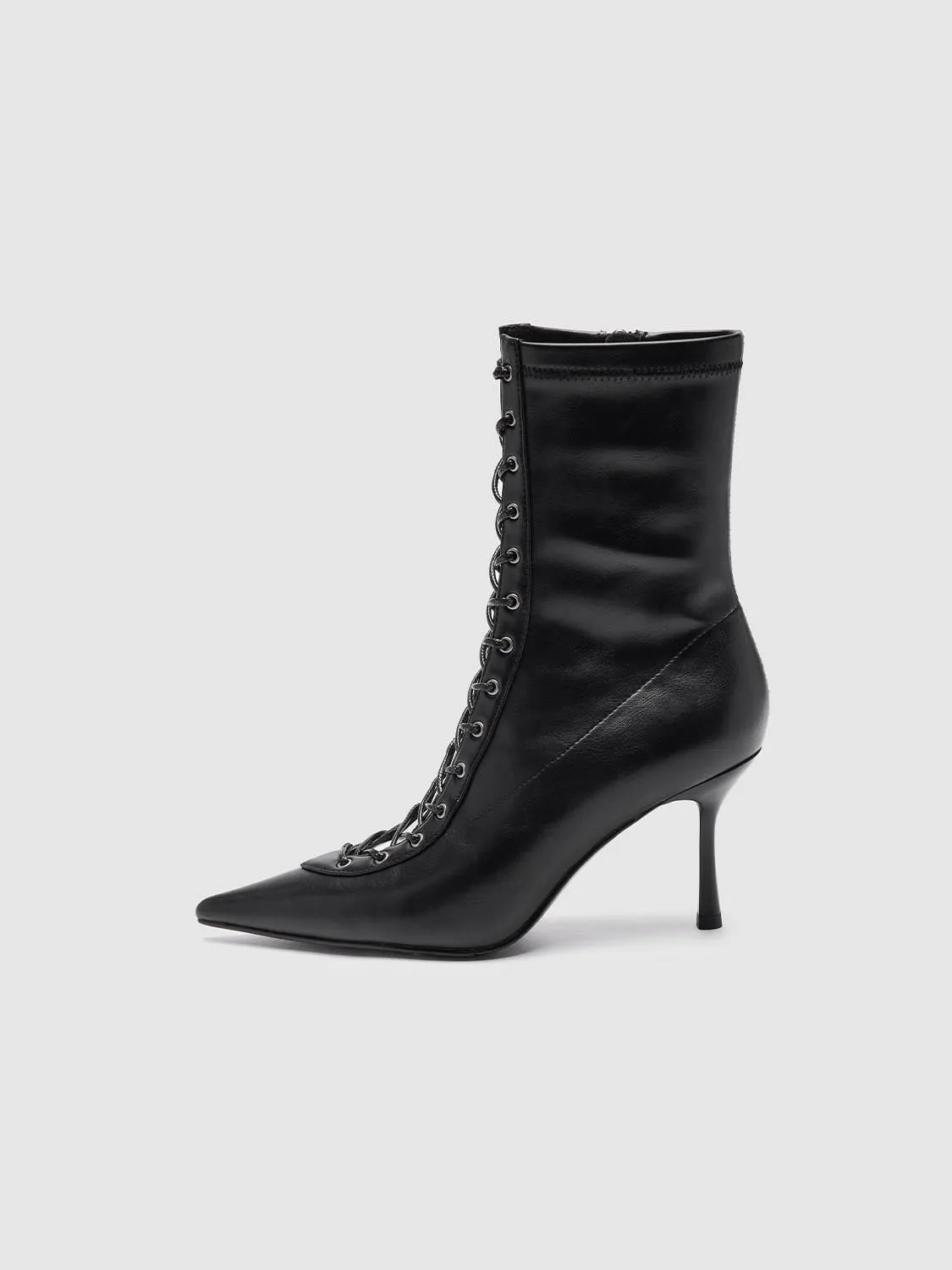 Pointed Toe Lace Up Ankle Boots sold by Urban Revivo product image thumbnail 2