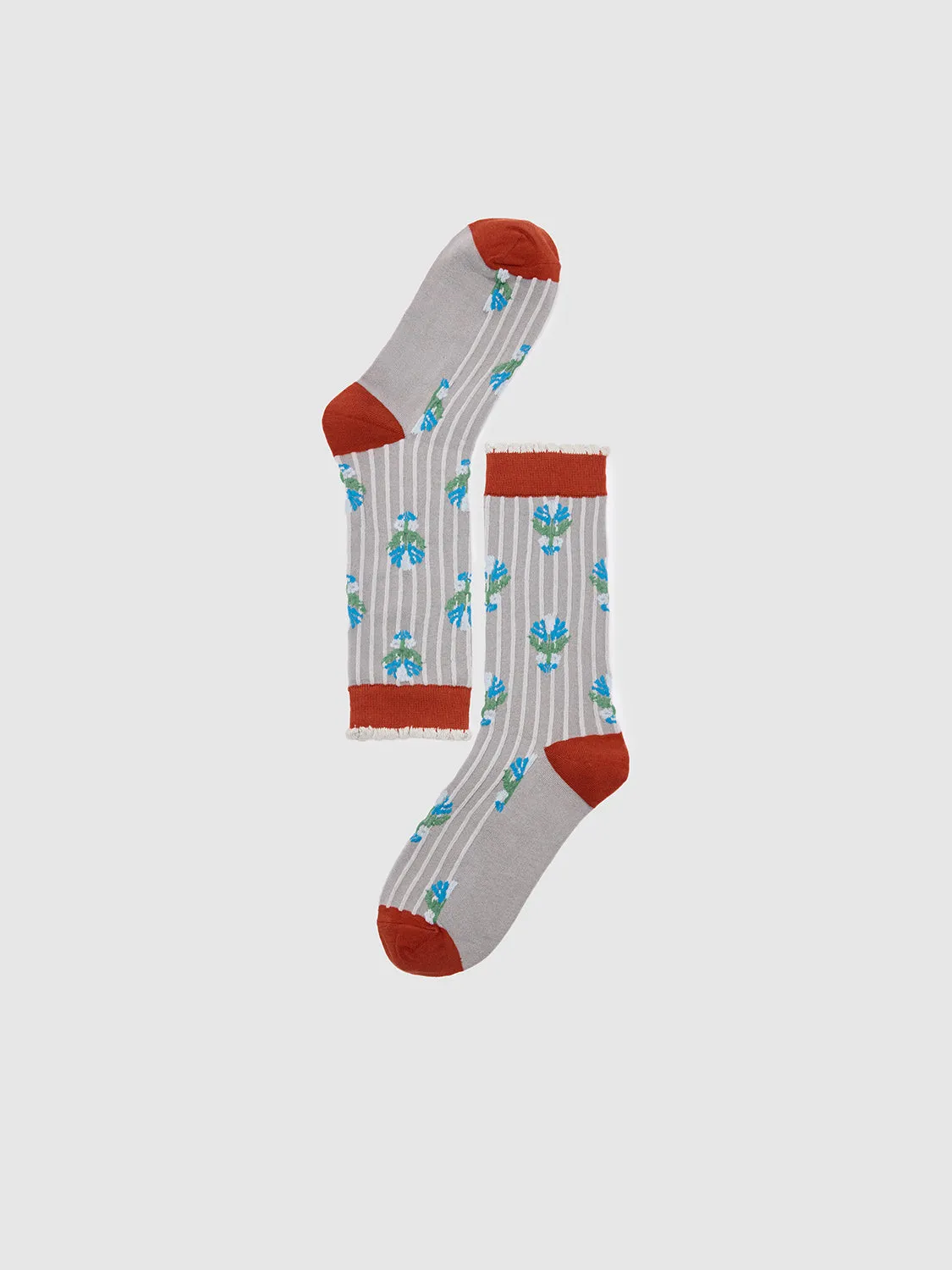 Contrast Frill Embroidered Socks sold by Urban Revivo product image thumbnail 2