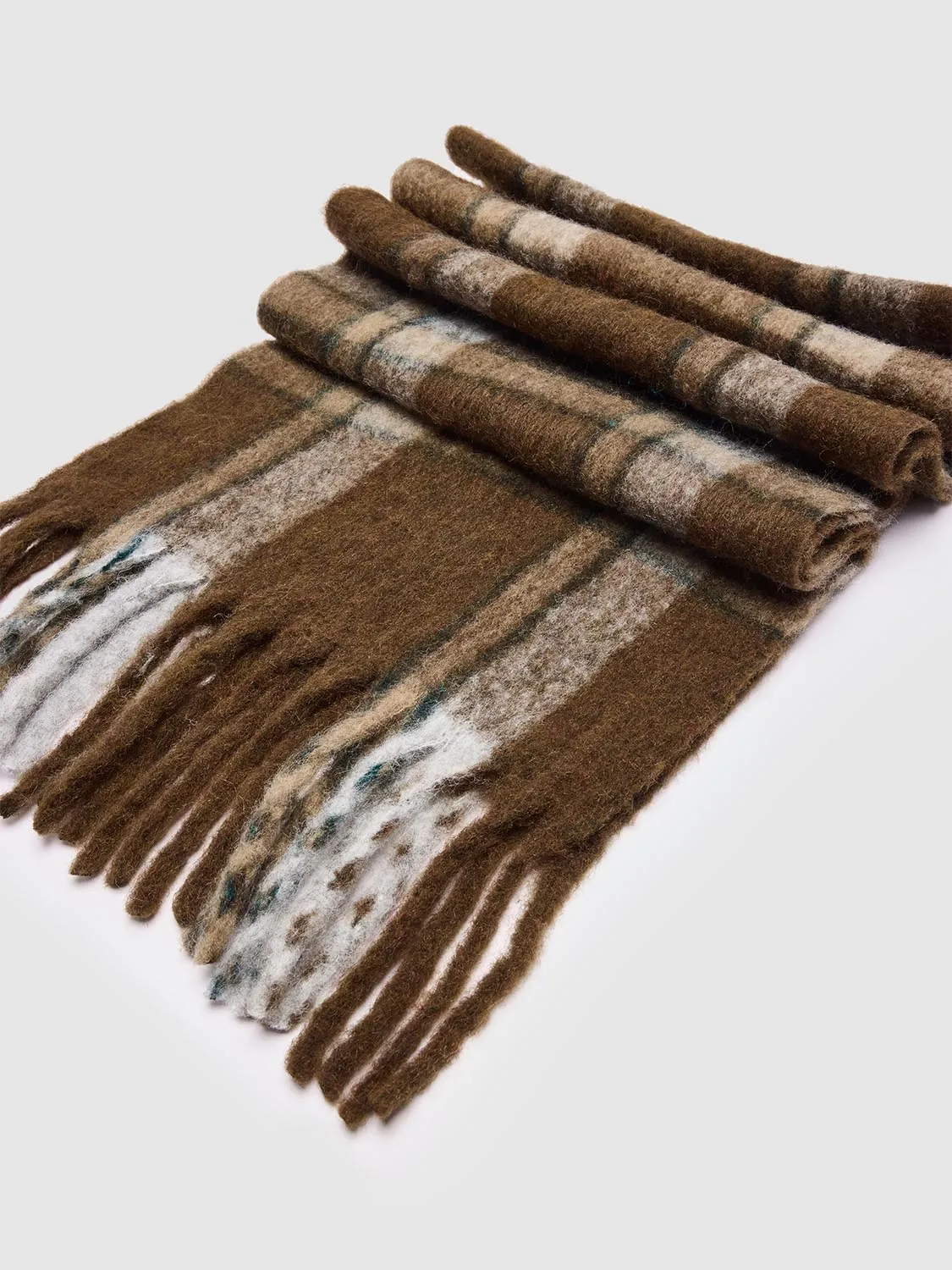 Tassel Trim Check Scarf sold by Urban Revivo product image thumbnail 5