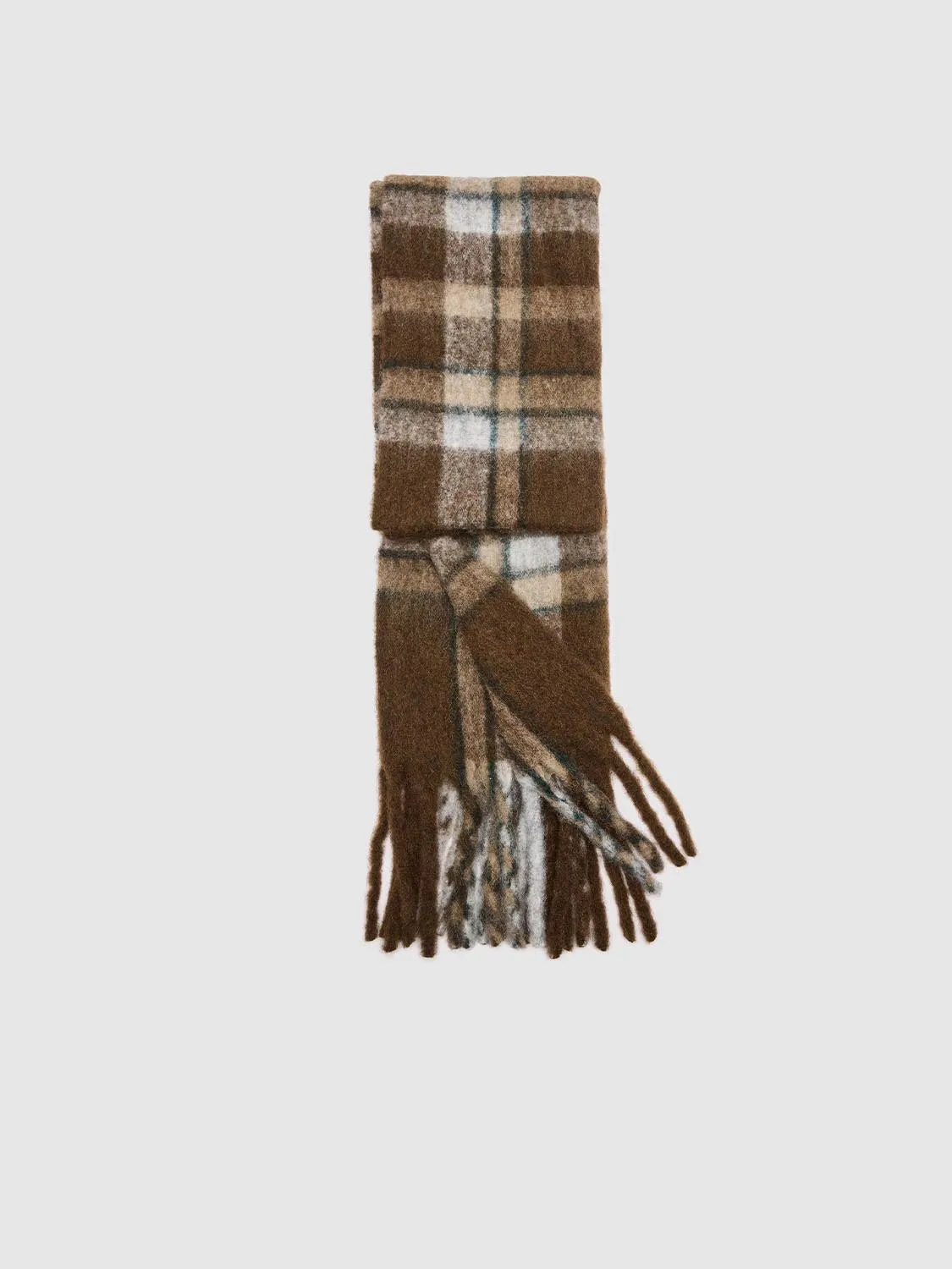 Tassel Trim Check Scarf sold by Urban Revivo product image thumbnail 2