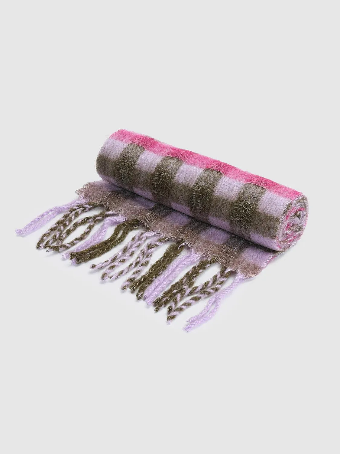 Tassel Trim Check Scarf sold by Urban Revivo product image thumbnail 4