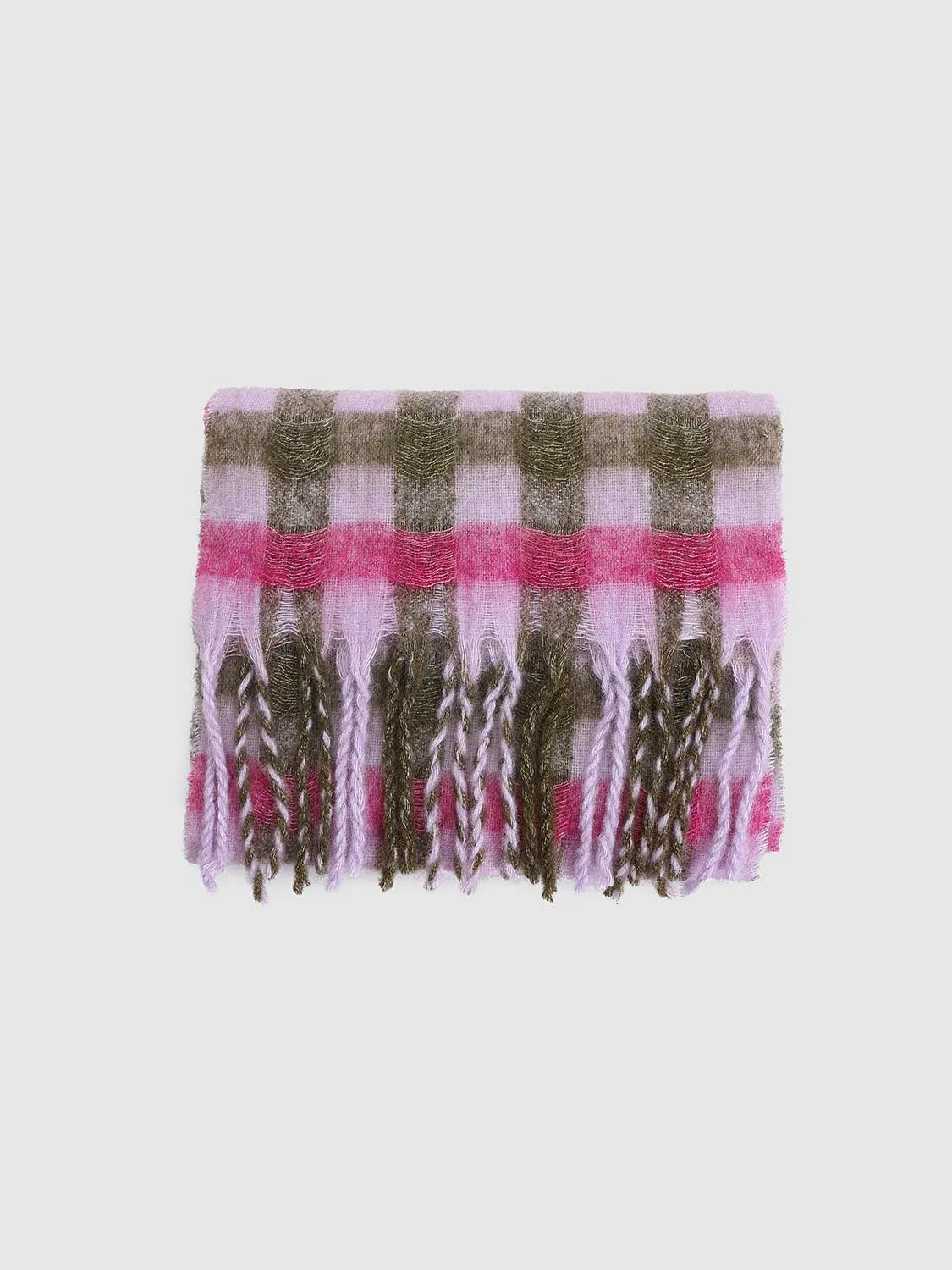 Tassel Trim Check Scarf sold by Urban Revivo product image thumbnail 3