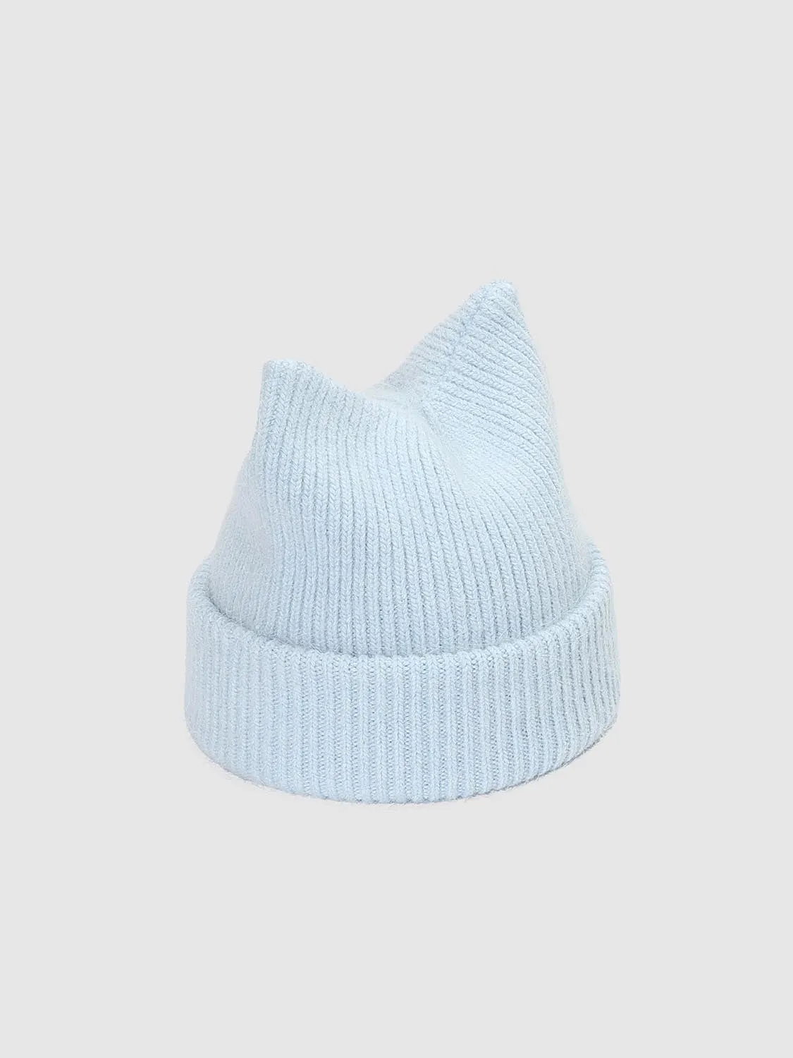 Cat Ear Knitted Beanie Hats sold by Urban Revivo product image thumbnail 2