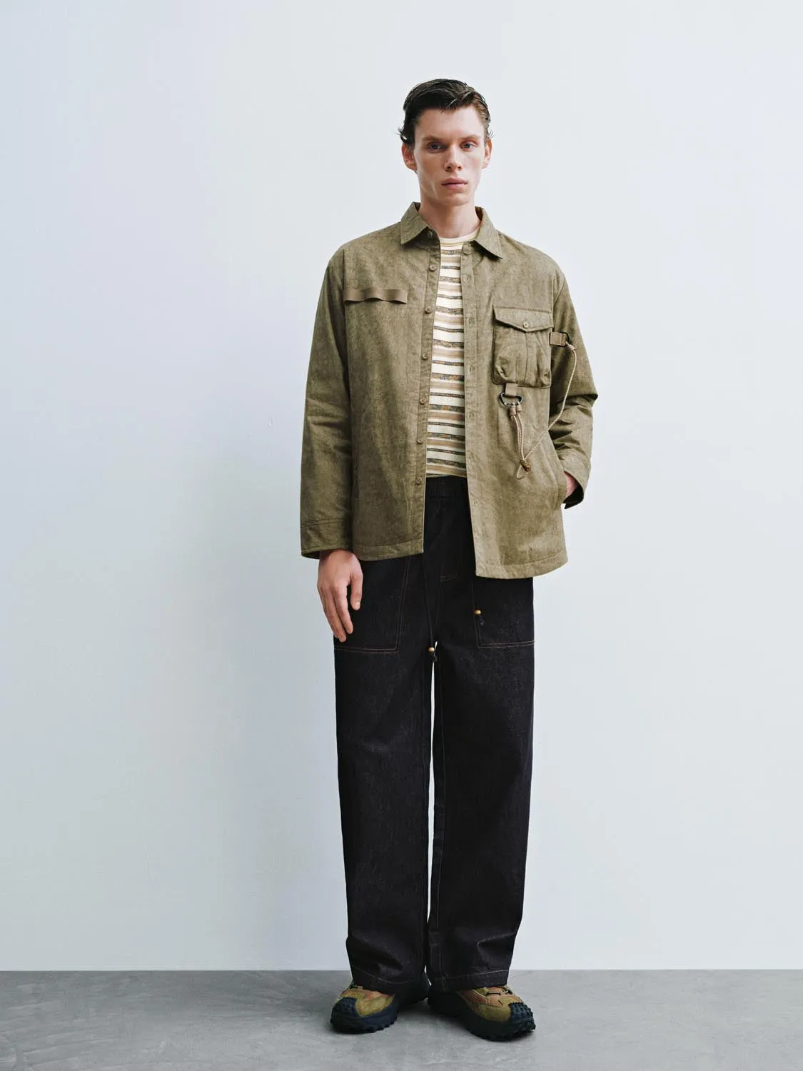 Loose Fit Padded Shirt Jackets sold by Urban Revivo product image thumbnail 4