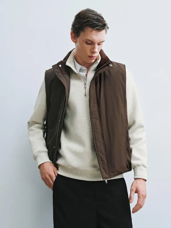 High Neck Padded Puffer Vest sold by Urban Revivo