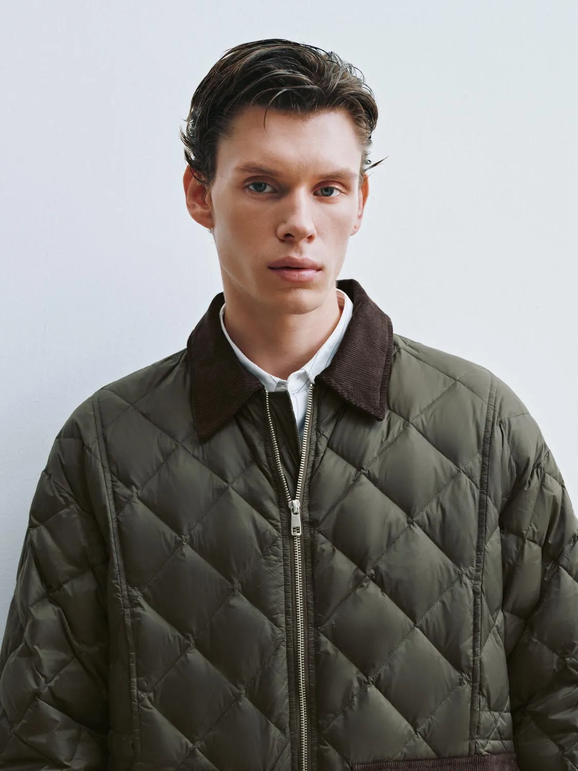 Collared Quilted Down Jackets sold by Urban Revivo product image thumbnail 3
