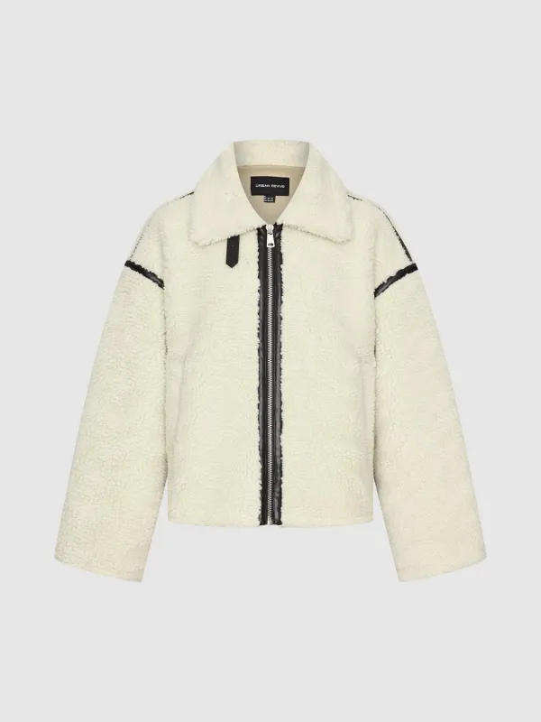 Faux Fur Collared Jackets sold by Urban Revivo