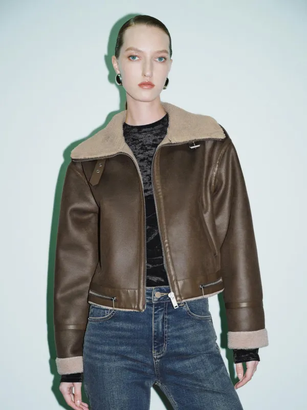 Large Collar Biker Jackets sold by Urban Revivo