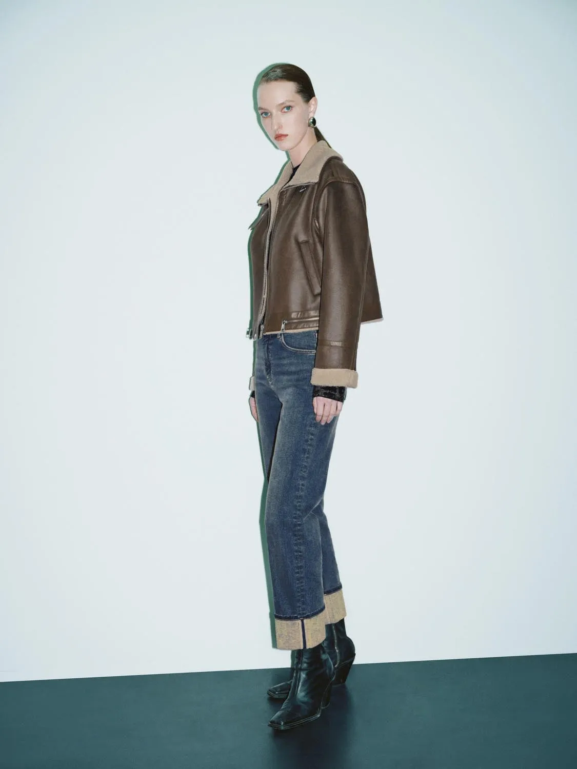 Large Collar Biker Jackets sold by Urban Revivo product image thumbnail 5