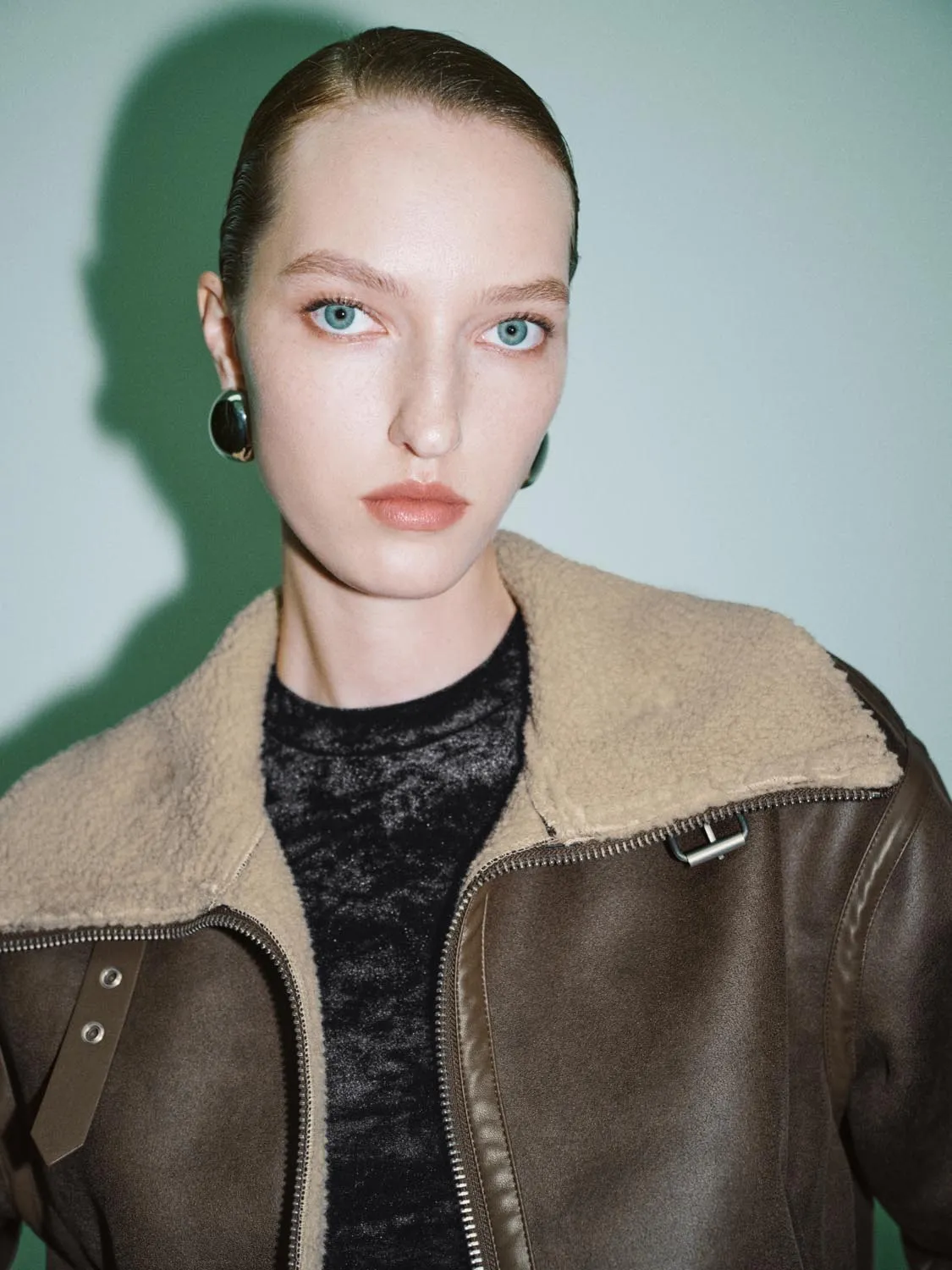 Large Collar Biker Jackets sold by Urban Revivo product image thumbnail 3