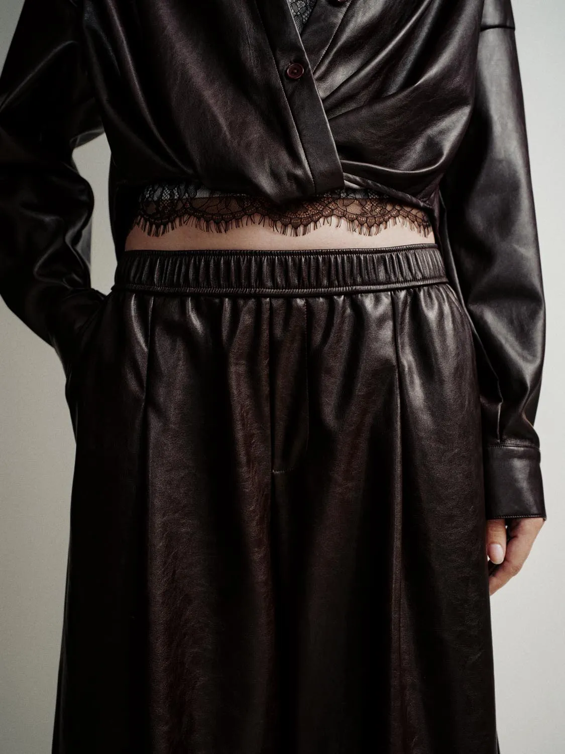 Pull On Wide Leg Pants sold by Urban Revivo product image thumbnail 5