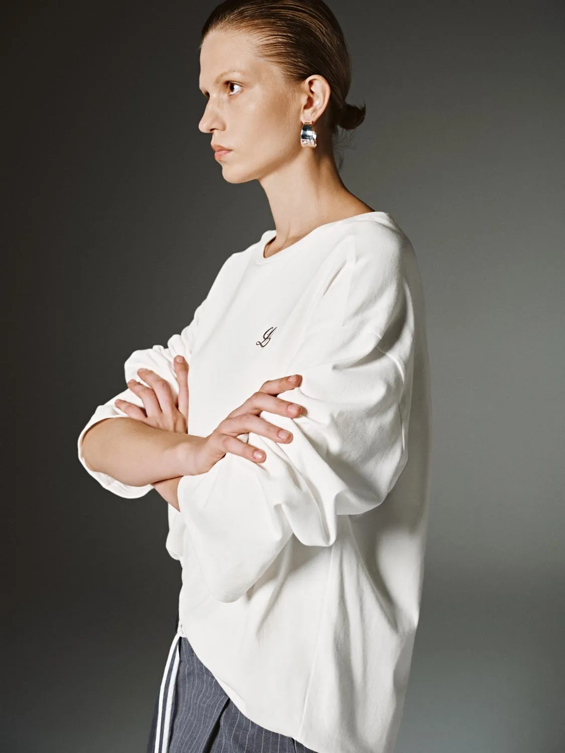 Crew Neck Long Sleeve T-Shirts sold by Urban Revivo product image thumbnail 2