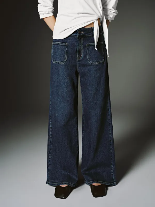 Loose Fit Flare Leg Jeans sold by Urban Revivo